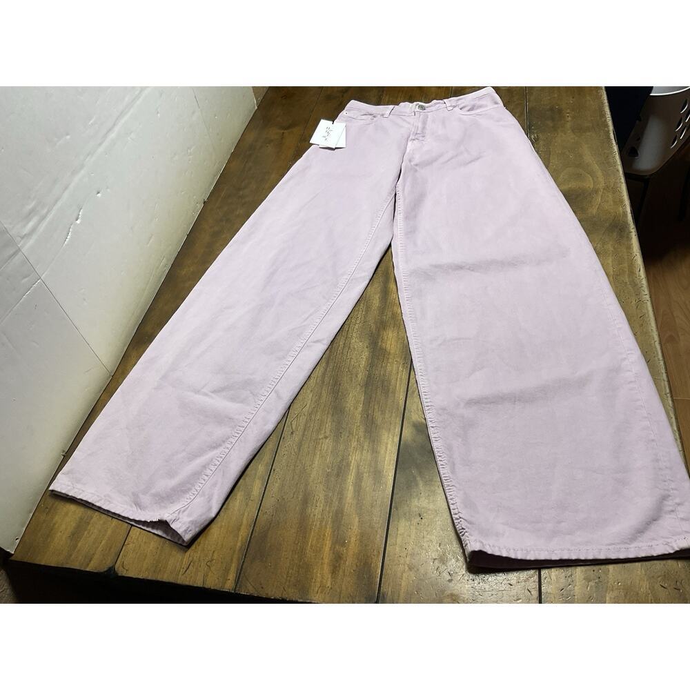 Haikure Women's Jeans Bethany Twill Lilac Wide Leg Size 24 NWT